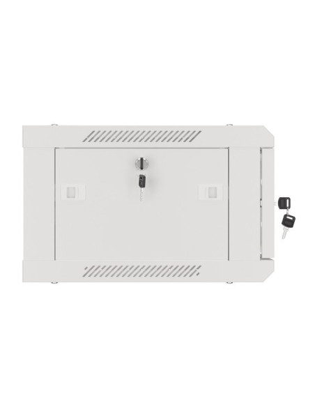 Szafa Jednosekcyjna Lanberg Wf01-6404-10S (4U  368Mm / 600Mm / 450 Mm  Wisząca  Szklane  19''  Kolor Szary)