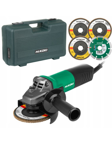 Szlifierka Kątowa 125Mm, 900W,3X T.listk,1X T.diament, Kufer