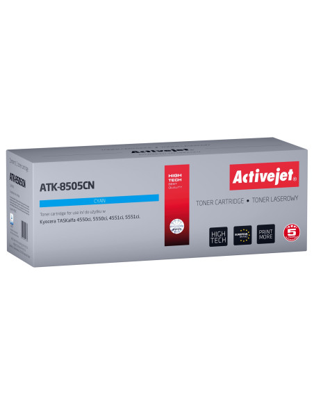 Activejet Atk-8505Cn Toner (Zamiennik Kyocera Tk-8505C  Supreme  20000 Stron  Niebieski)