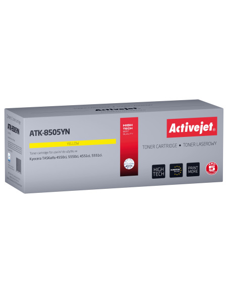 Activejet Atk-8505Yn Toner (Zamiennik Kyocera Tk-8505Y  Supreme  20000 Stron  Żółty)