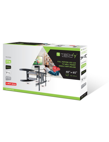 Techly Ica-Plb 171L Uchwyt Do Telewizorów 165,1 Cm (65") Czarny