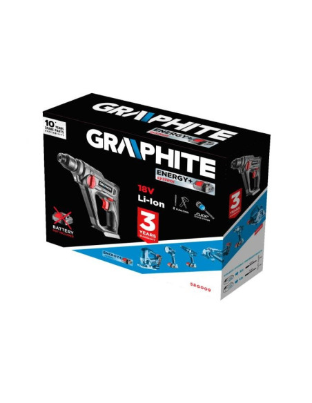 Młotowiertarka Akumulatorowa Sds+ Energy+ 18V, Li-Ion/0.8J, Bez Akumulatora, 58G009 Graphite