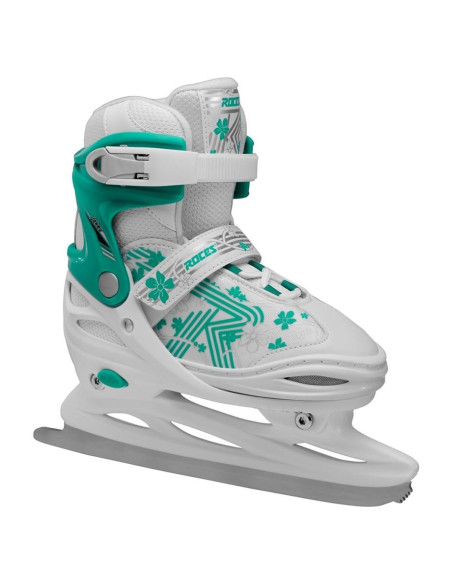 Łyżwy Roces Jokey Ice 3.0 Girl Biało-Turkusowe 450708 06 30-33