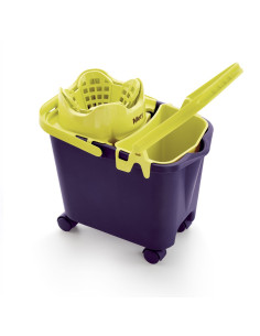 Mery Prostokątne Wiadro Na Kółkach 14 Ltr Z Wyciskaczem I Wkładem