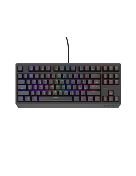 Klawiatura Dla Graczy Genesis Thor 230 Tkl Cz/Sk Rgb Mechaniczna Outemu Red Czarna Hot Swap