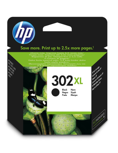 Hp Oryginalny Wkład Atramentowy 302Xl, Czarny Xl