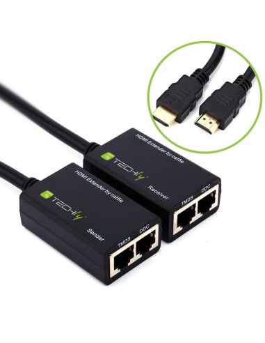 Techly Idata Ext-E30D Rozgałęziacz Telewizyjny Hdmi