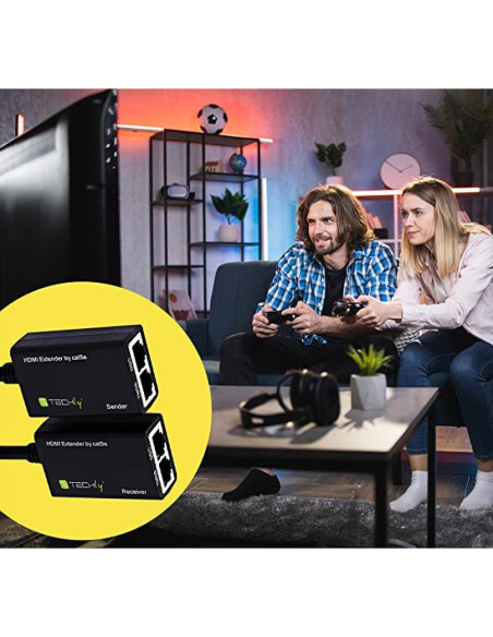 Techly Idata Ext-E30D Rozgałęziacz Telewizyjny Hdmi
