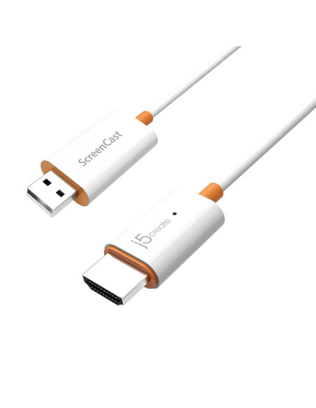 Nadajnik I Odbiornik Audio/Video Bezprzewodowy J5Create Screencast Hdmi™ Wireless Display  Kolor Biały Jvaw56-N