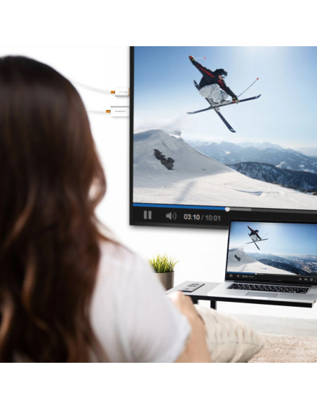 Nadajnik I Odbiornik Audio/Video Bezprzewodowy J5Create Screencast Hdmi™ Wireless Display  Kolor Biały Jvaw56-N
