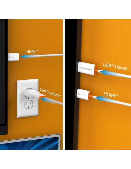 Nadajnik I Odbiornik Audio/Video Bezprzewodowy J5Create Screencast Hdmi™ Wireless Display  Kolor Biały Jvaw56-N