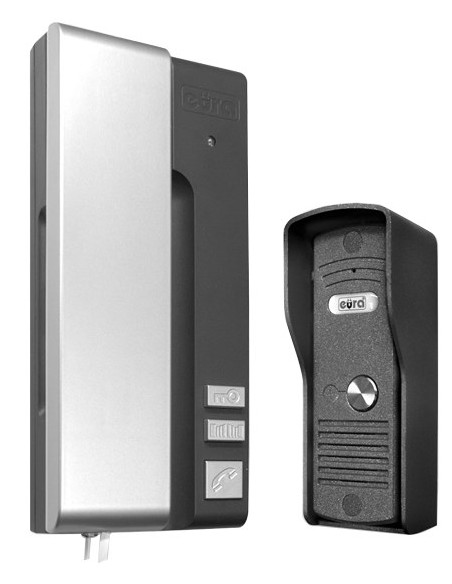 Domofon Eura Adp-30A3 "Uno" Grafitowo-Srebrny