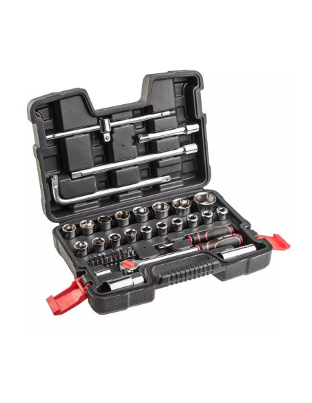 Klucze Nasadowe Top Tools 1/4", 1/2" Zestaw 47 Sztuk