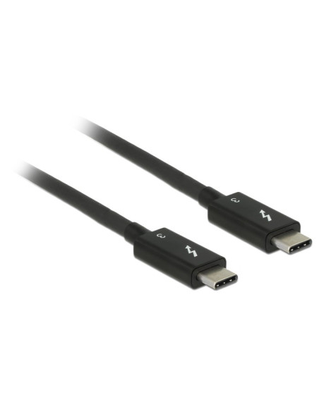 Delock Kabel Thunderbolt 3 M/M 0.5M Czarny 84844