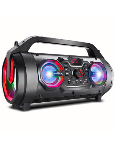 Głośnik Przenośny Bazooka Audiocore, Bluetooth 5.0, Radio Fm, Karta Micro, Sdipx4, 2000Mah, Ac875
