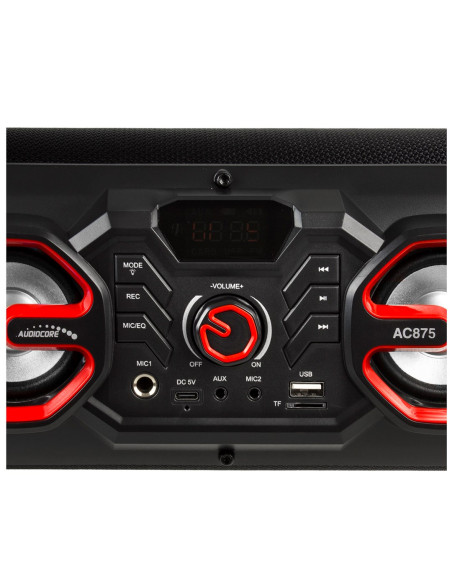 Głośnik Przenośny Bazooka Audiocore, Bluetooth 5.0, Radio Fm, Karta Micro, Sdipx4, 2000Mah, Ac875