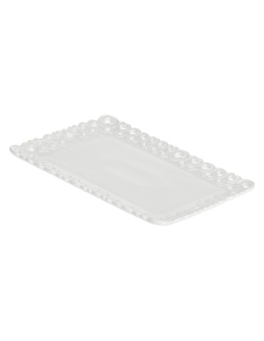 La Porcellana Bianca Valentino Zdobiona Taca Do Serwowania 35 X 26 Cm