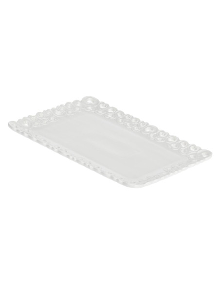 La Porcellana Bianca Valentino Zdobiona Taca Do Serwowania 35 X 26 Cm