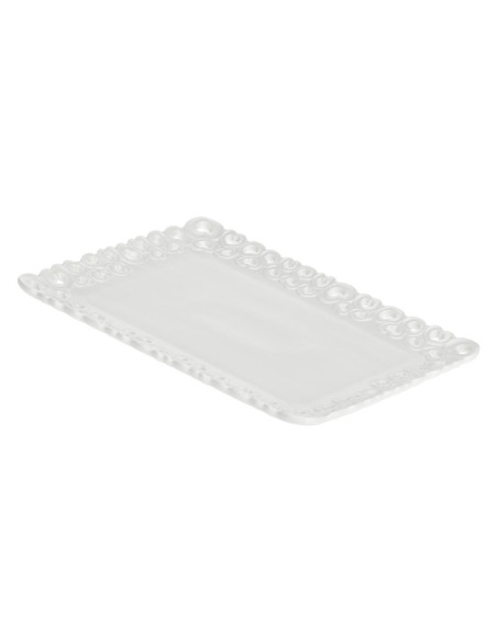 La Porcellana Bianca Valentino Zdobiona Taca Do Serwowania 35 X 26 Cm