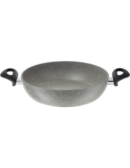 Patelnia Ballarini Ferrara Głęboka Z 2 Uchwytami Granitowa 24 Cm Ferg3K0.24D