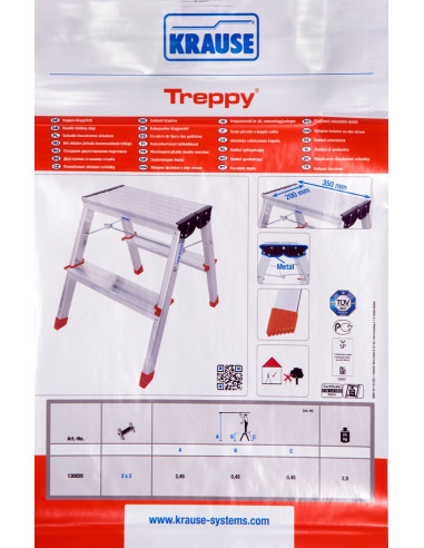 Schodki Dwustronne Składane Krause Treppy 130020