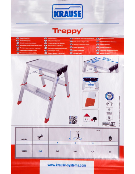 Schodki Dwustronne Składane Krause Treppy 130020