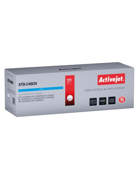 Activejet Atb-248Cn Toner (Zamiennik Brother Tn248C  Supreme  1000 Stron  Niebieski)