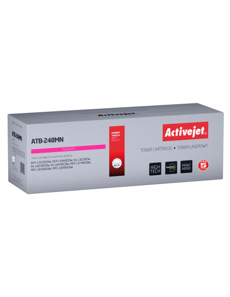 Activejet Atb-248Mn Toner (Zamiennik Brother Tn248M  Supreme  1000 Stron  Czerwony)