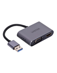 Unitek Adapter Usb-A - Hdmi & Vga, Fullhd, M/F