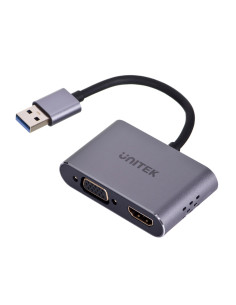 Unitek Adapter Usb-A - Hdmi & Vga, Fullhd, M/F 2