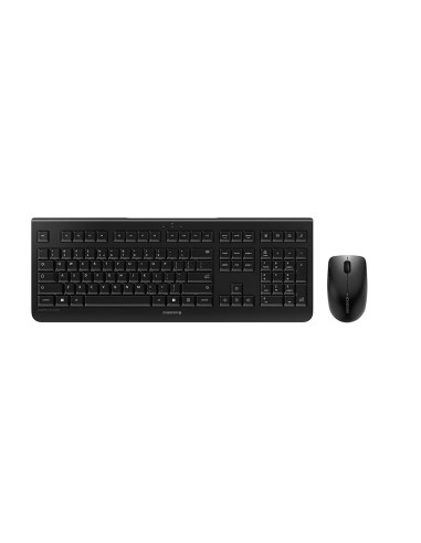 Cherry Dw 3000 Klawiatura Dołączona Myszka Uniwersalne Rf Wireless Qwerty Us English Czarny