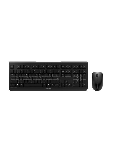 Cherry Dw 3000 Klawiatura Dołączona Myszka Uniwersalne Rf Wireless Qwerty Us English Czarny