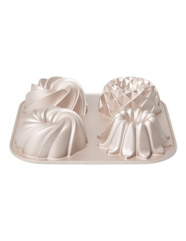 Patisse Premium Aluminiowa Forma Na 4 Mini Babki
