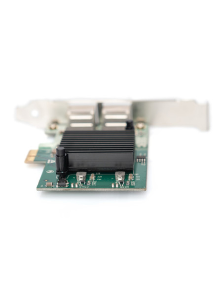 Digitus Karta Sieciowa Pcie Przewodowa 2X Rj45 Gigabit 10/100/1000Mbps Low Profile Dn-10132