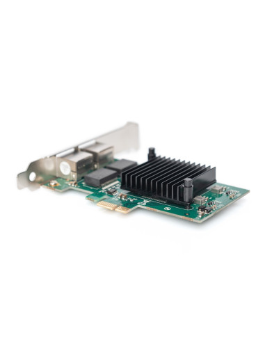 Digitus Karta Sieciowa Pcie Przewodowa 2X Rj45 Gigabit 10/100/1000Mbps Low Profile Dn-10132