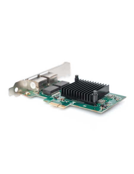 Digitus Karta Sieciowa Pcie Przewodowa 2X Rj45 Gigabit 10/100/1000Mbps Low Profile Dn-10132