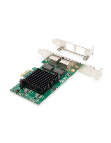Digitus Karta Sieciowa Pcie Przewodowa 2X Rj45 Gigabit 10/100/1000Mbps Low Profile Dn-10132