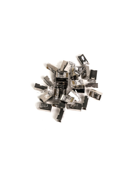 Wtyk Rj45 (8P8C) Przelotowy, Kat.6, Ekranowany, Awg 26-24, Opakowanie 100 Szt.
