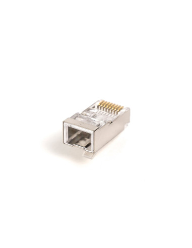 Wtyk Rj45 (8P8C) Przelotowy, Kat.6, Ekranowany, Awg 26-24, Opakowanie 100 Szt.