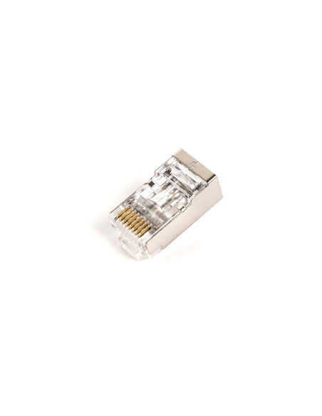 Wtyk Rj45 (8P8C) Przelotowy, Kat.6, Ekranowany, Awg 26-24, Opakowanie 100 Szt.