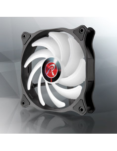Raijintek Eos 12 Rbw Add Płyta Główna, Procesor Wentylator 12 Cm Czarny, Biały 2 Szt.