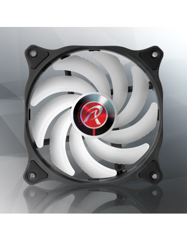 Raijintek Eos 12 Rbw Add Płyta Główna, Procesor Wentylator 12 Cm Czarny, Biały 2 Szt.