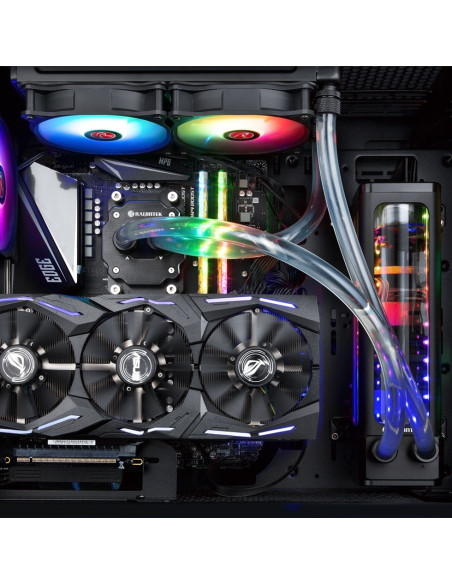 Raijintek Eos 12 Rbw Add Płyta Główna, Procesor Wentylator 12 Cm Czarny, Biały 2 Szt.