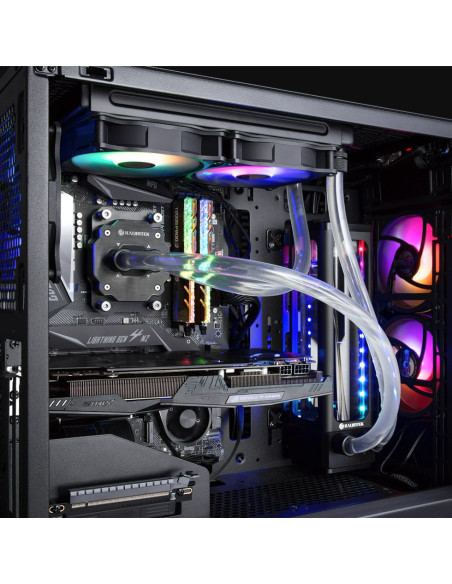 Raijintek Eos 12 Rbw Add Płyta Główna, Procesor Wentylator 12 Cm Czarny, Biały 2 Szt.