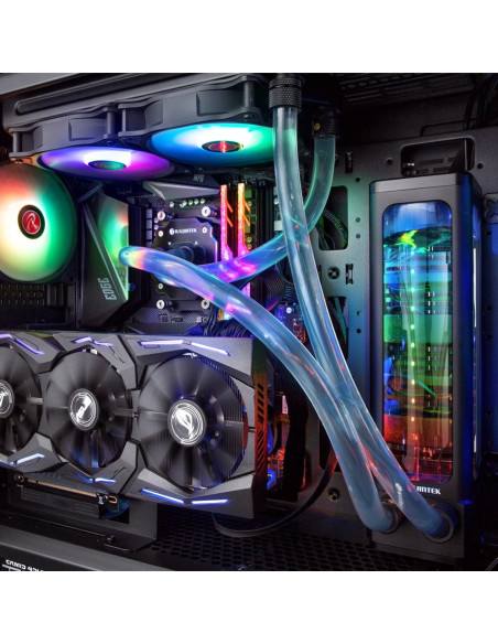 Raijintek Eos 12 Rbw Add Płyta Główna, Procesor Wentylator 12 Cm Czarny, Biały 2 Szt.