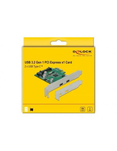 Delock Pci Express X1 Card To 2 X External Usb