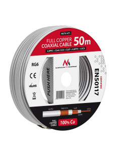 Kabel Koncentryczny Maclean Mctv-471 (50M   Kolor Biały) 2