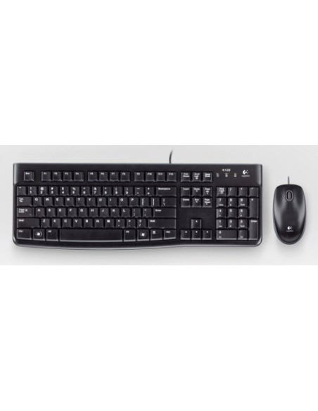Logitech Desktop Mk120 Klawiatura Dołączona Myszka Usb Azerty Francuski Czarny