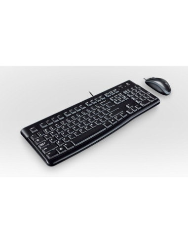 Logitech Desktop Mk120 Klawiatura Dołączona Myszka Usb Azerty Francuski Czarny