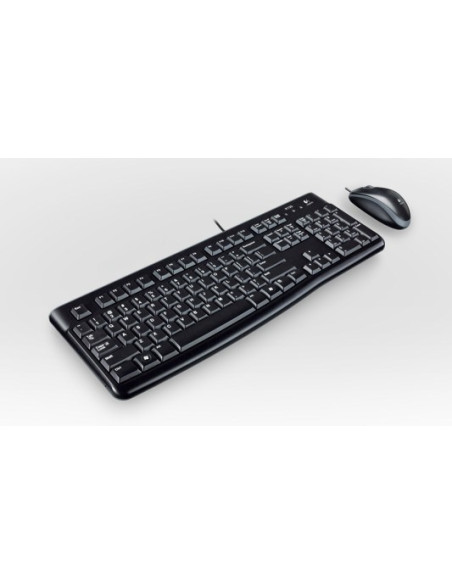 Logitech Desktop Mk120 Klawiatura Dołączona Myszka Usb Azerty Francuski Czarny